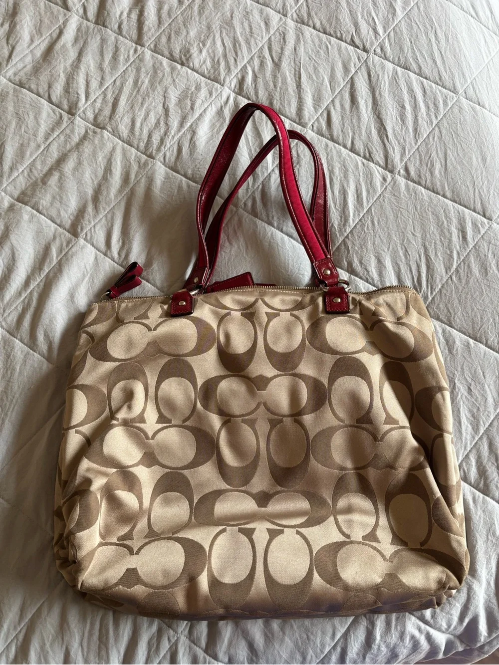 Coach canvas tote